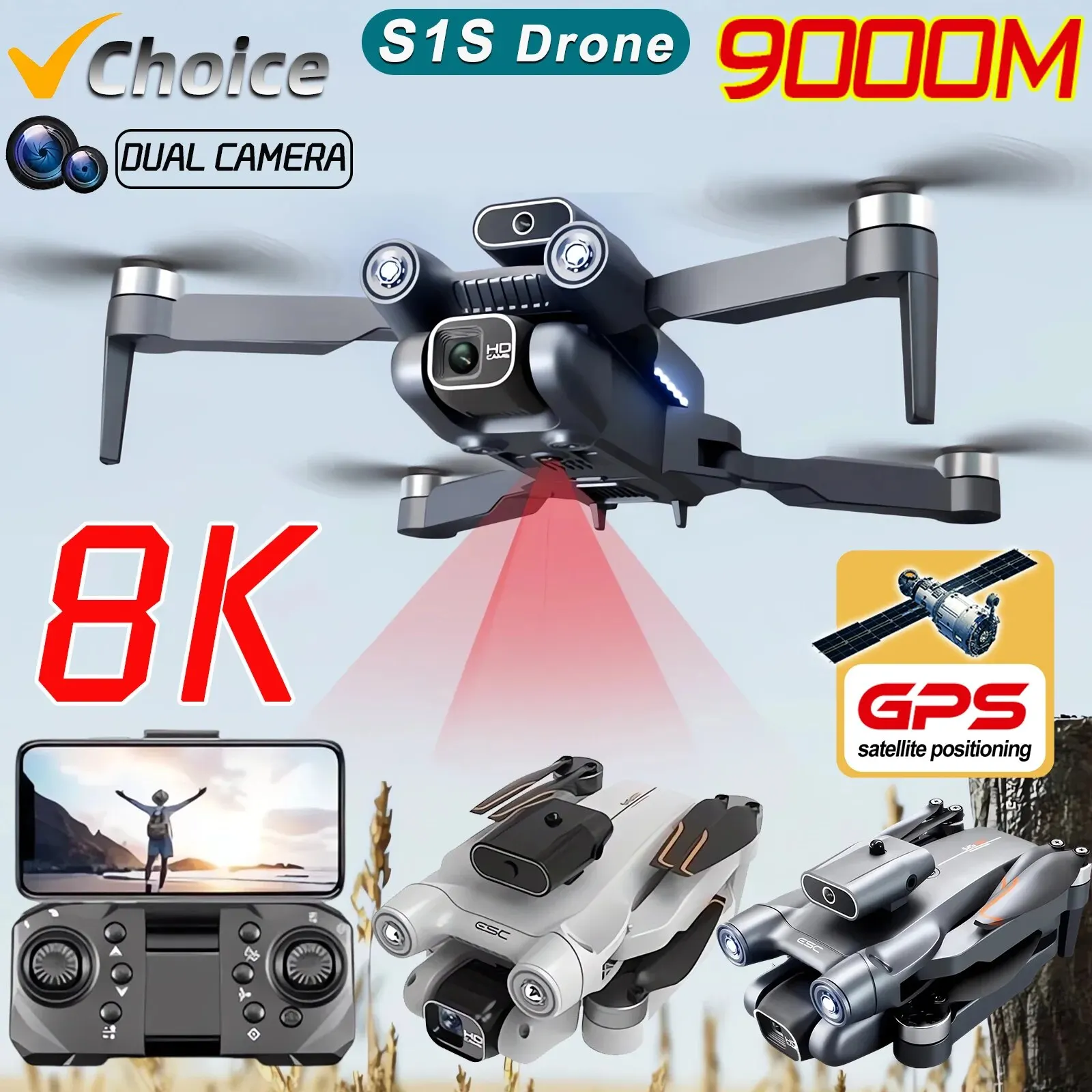 Dron con Motor sin escobillas  - Drone Camera Hd reseña y precio
