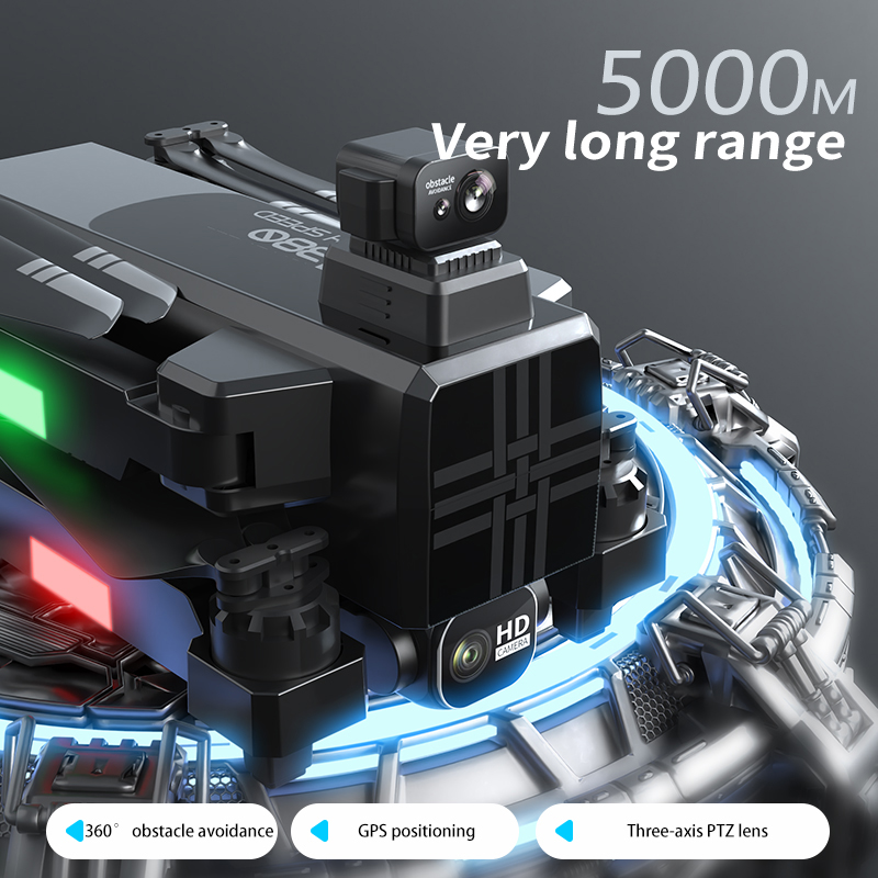 Dron A380 4K HD de tres ejes,  - Drone Camera Wide Angle reseña y precio