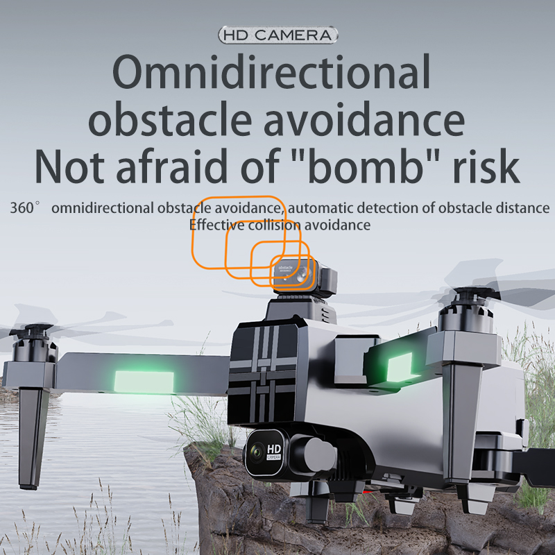 Dron A380 4K HD de tres ejes,  - Drone Camera Wide Angle reseña y precio